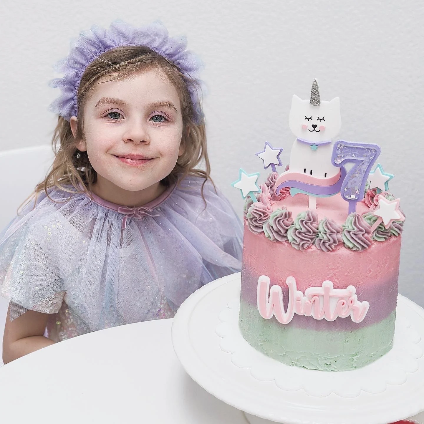 Double Layered Chunky Glitter Number Cake Topper image 4