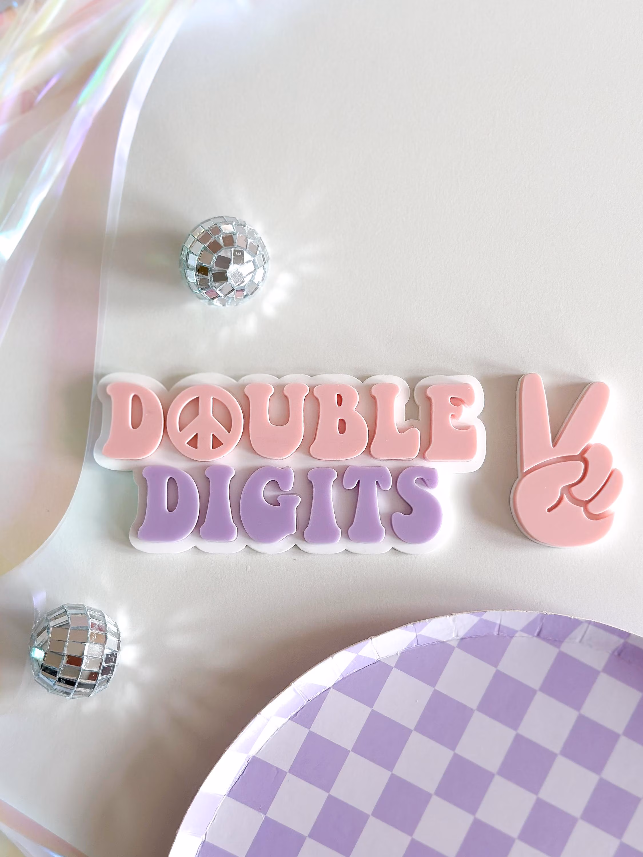 Double Digits Cake Charm Set