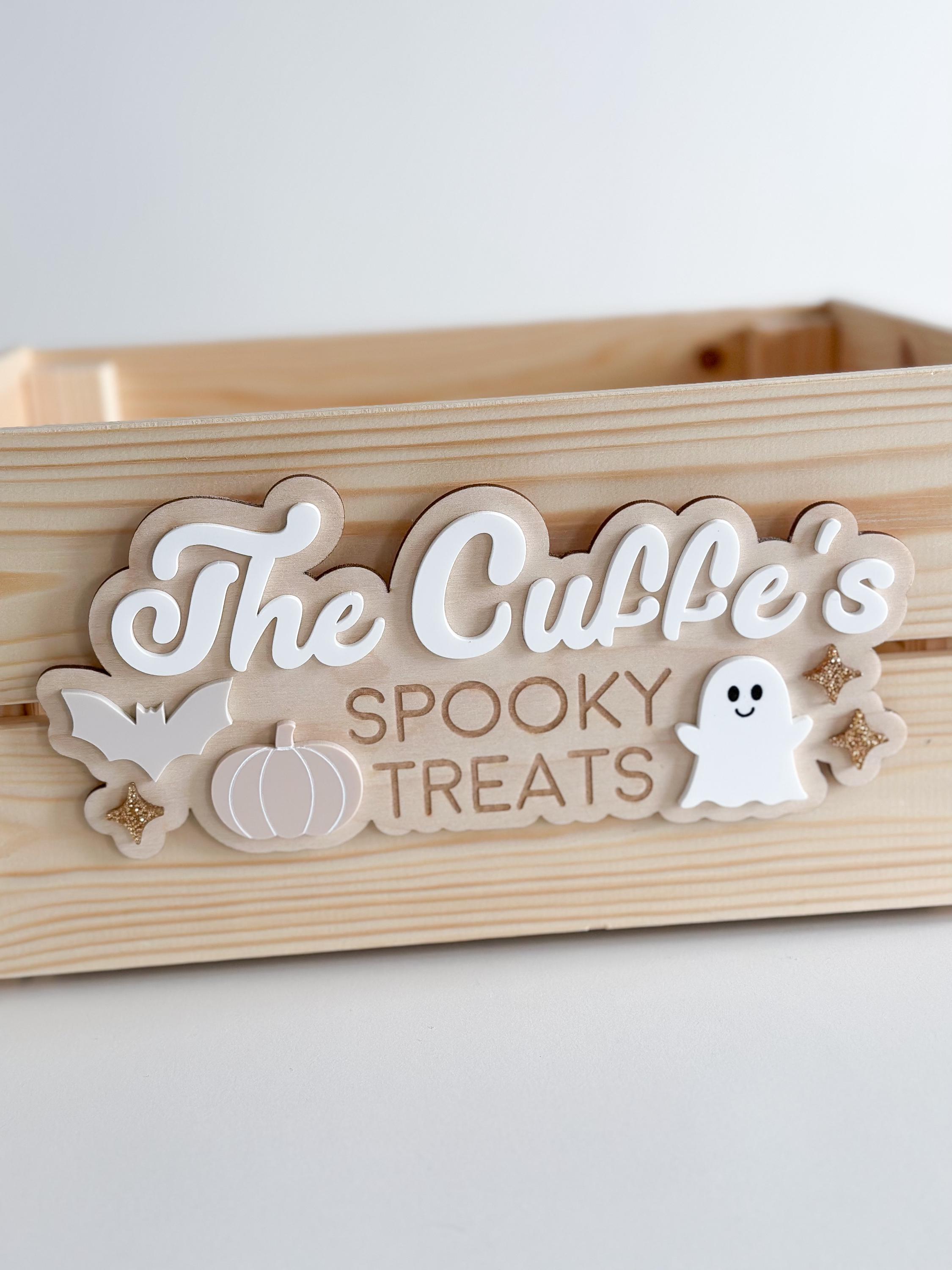Interchangeable Personalised Halloween Crate image 4