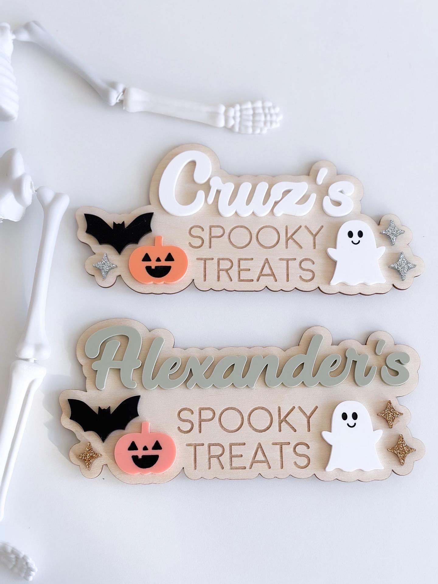 Interchangeable Personalised Halloween Crate image 7