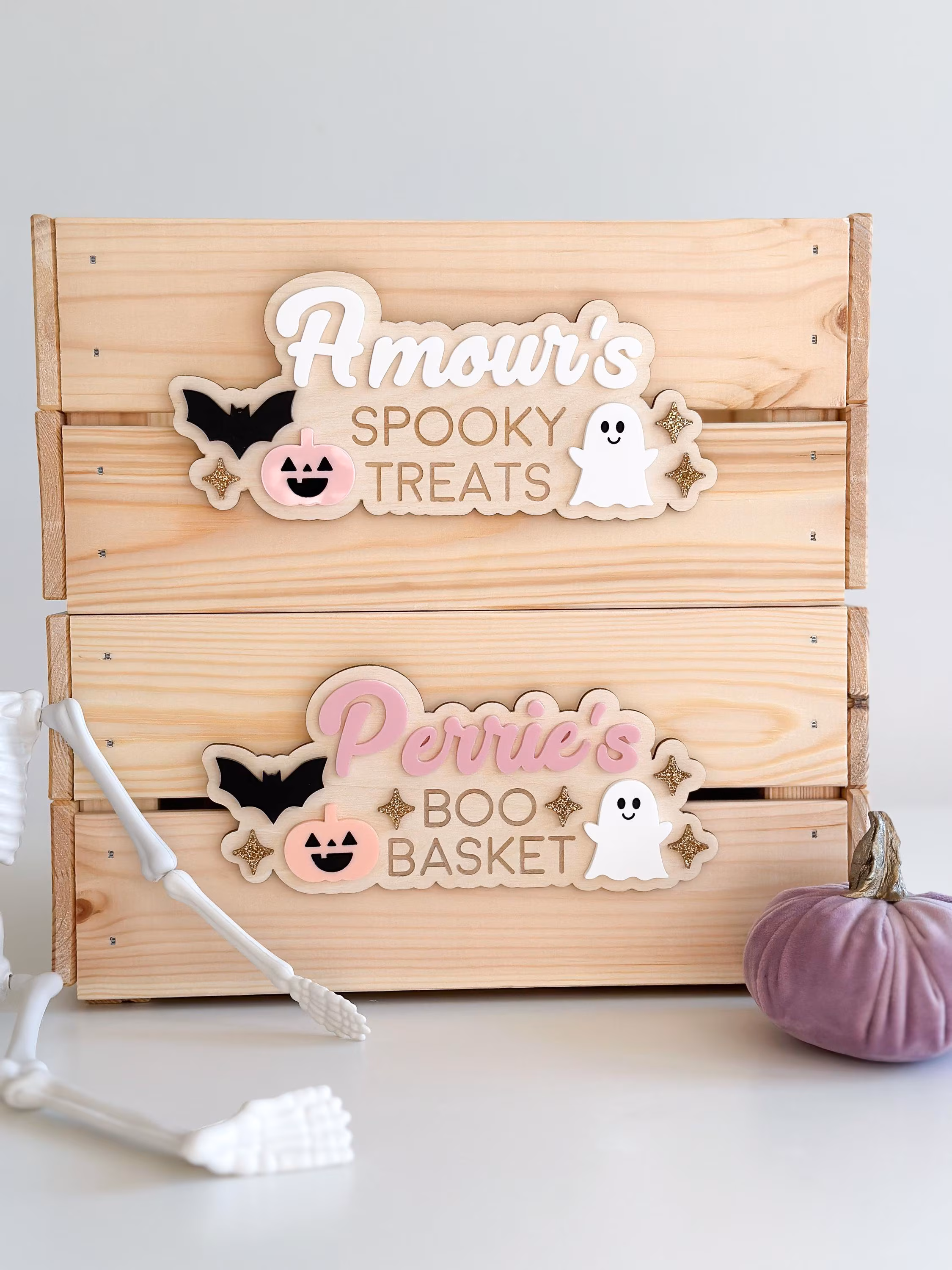 Interchangeable Personalised Halloween Crate