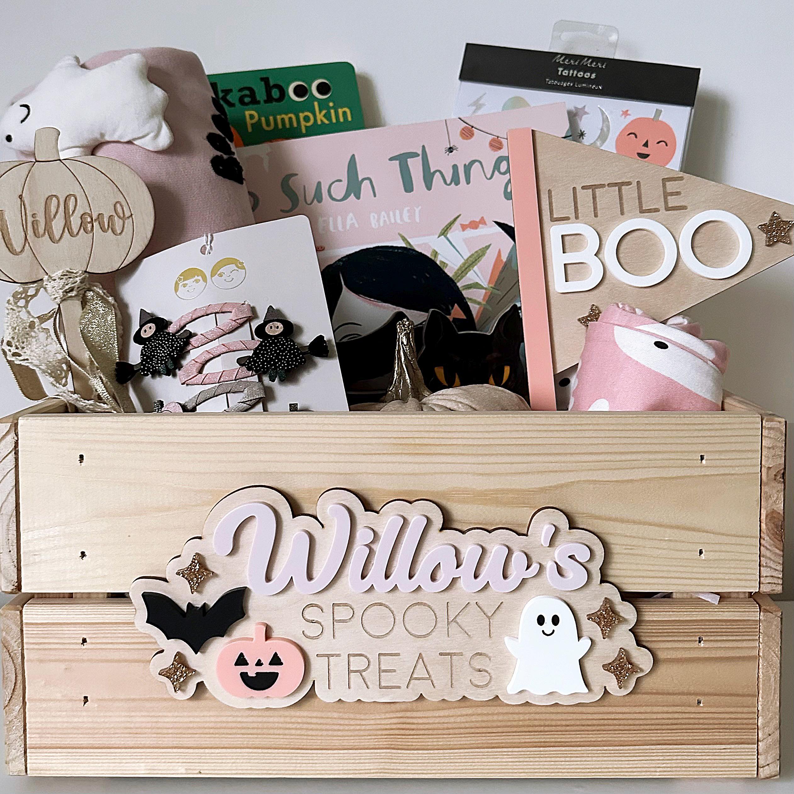 Interchangeable Personalised Halloween Crate image 10