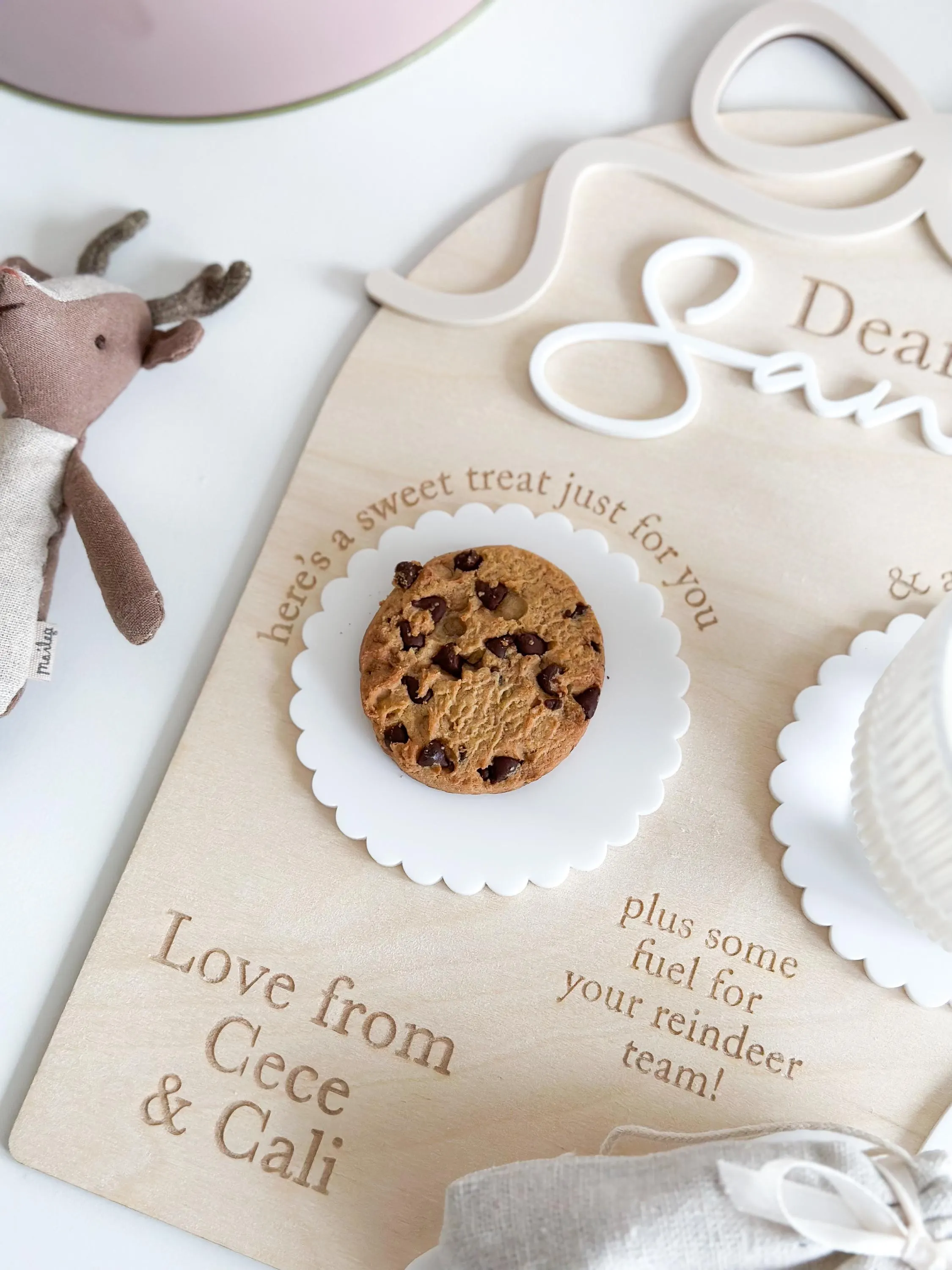 Personalised Dear Santa Bow Treat Board image 5