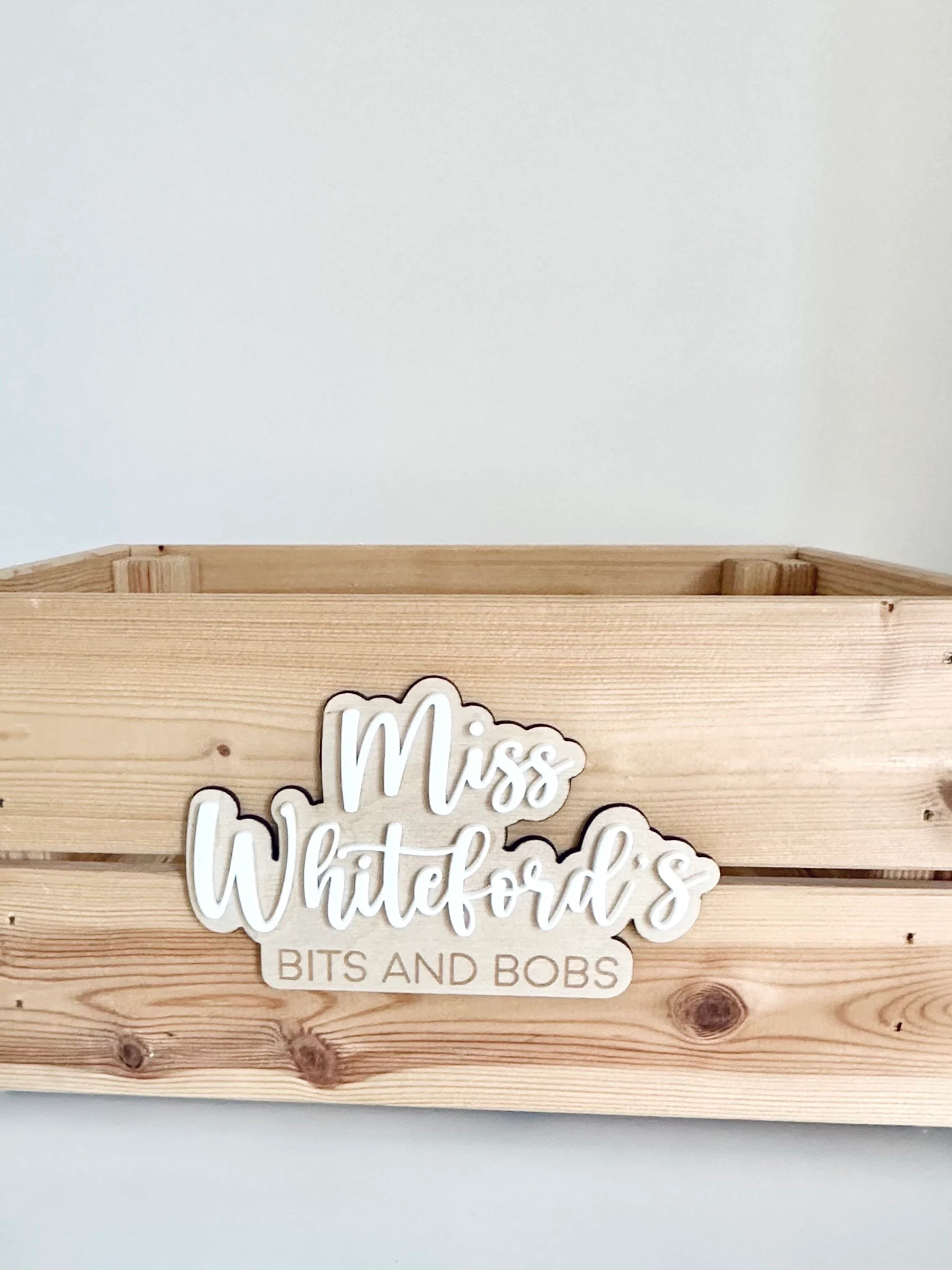 Personalised Layered Storage Label