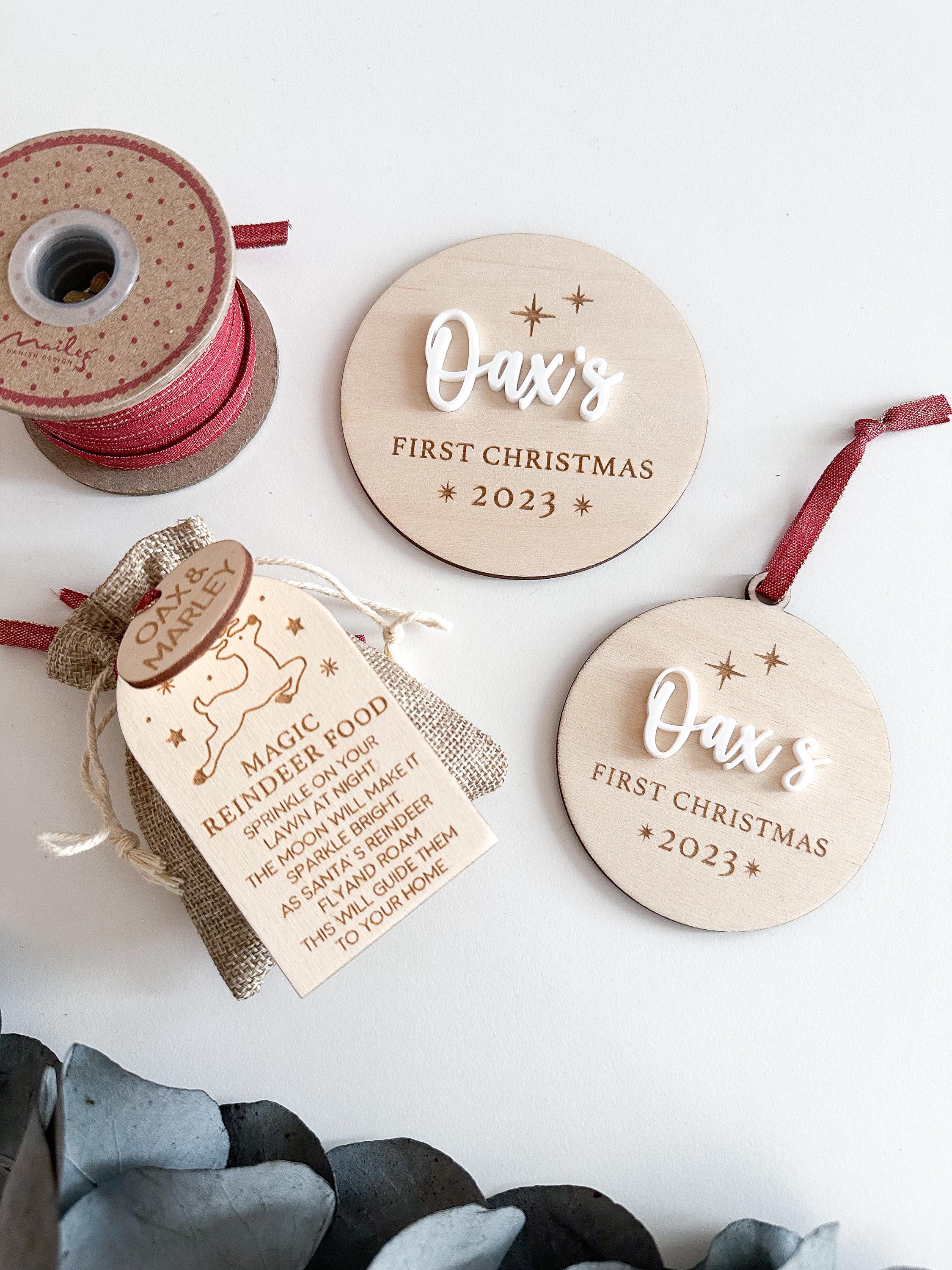 Personalised Luxury First Christmas Tree Decoration alternate view