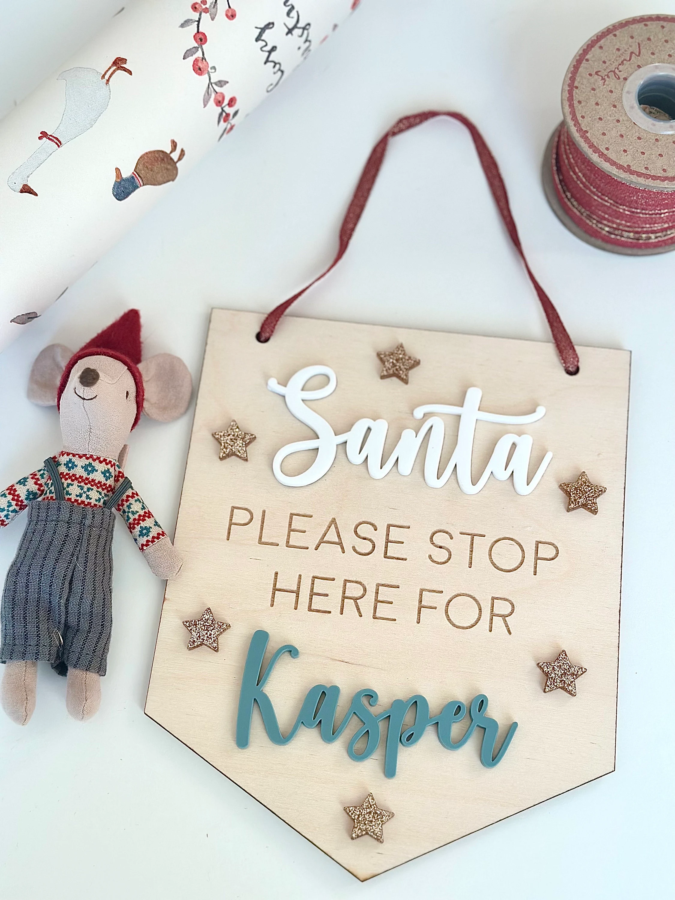 Personalised Santa Please Stop Here Sign image 8