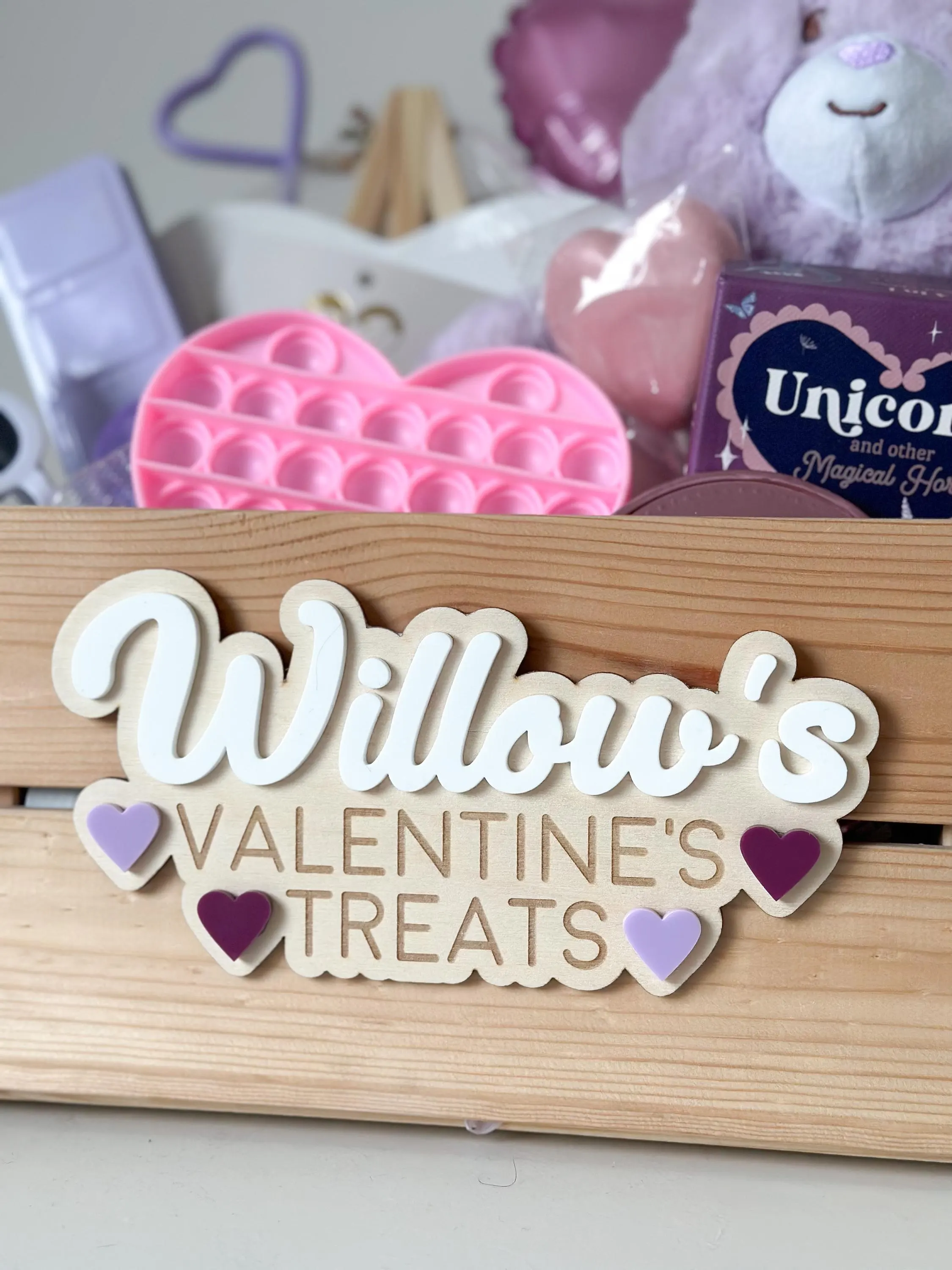 Personalised Valentines Crate Label image 4