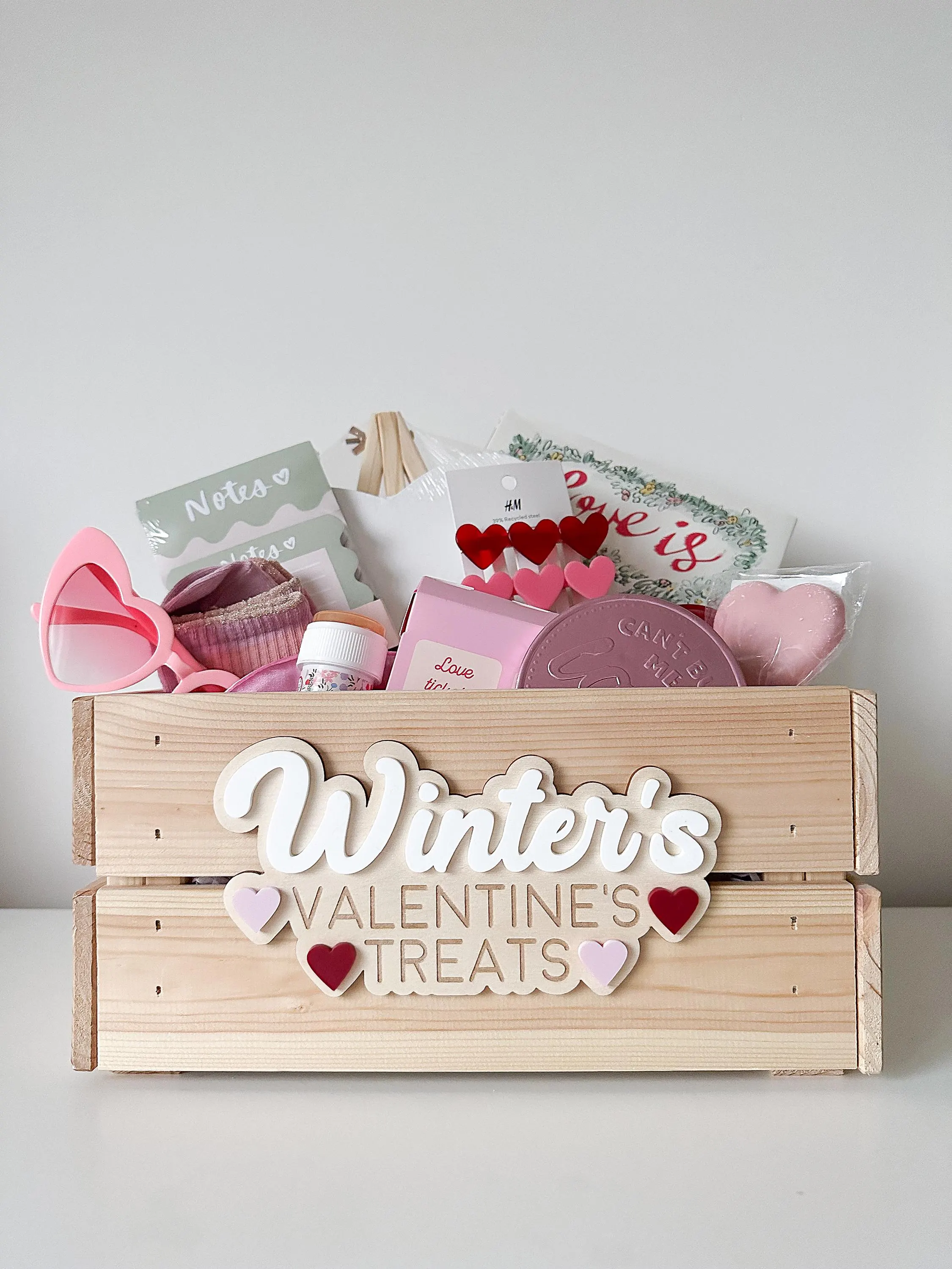 Personalised Valentines Crate Label