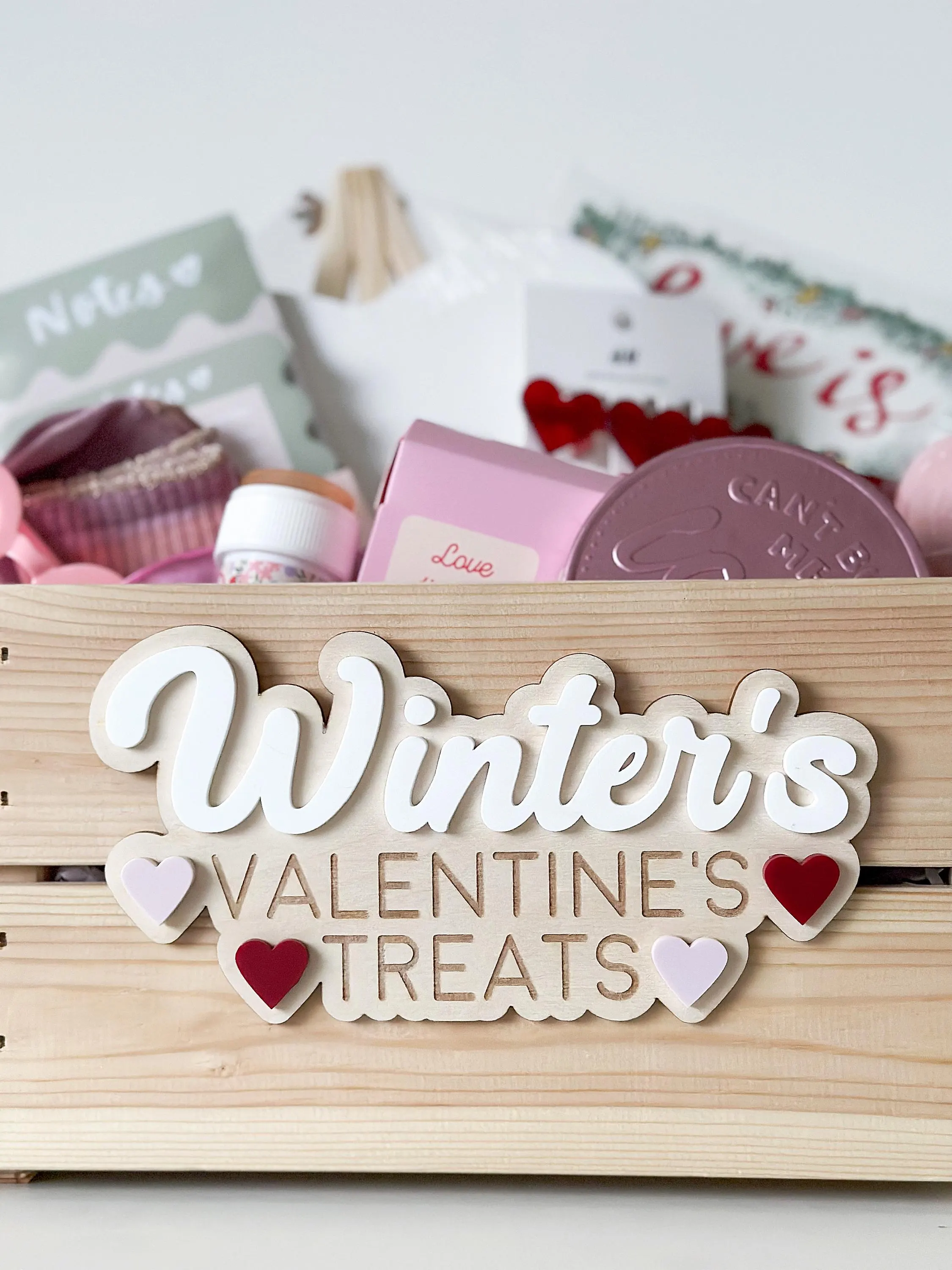Personalised Valentines Crate Label alternate view