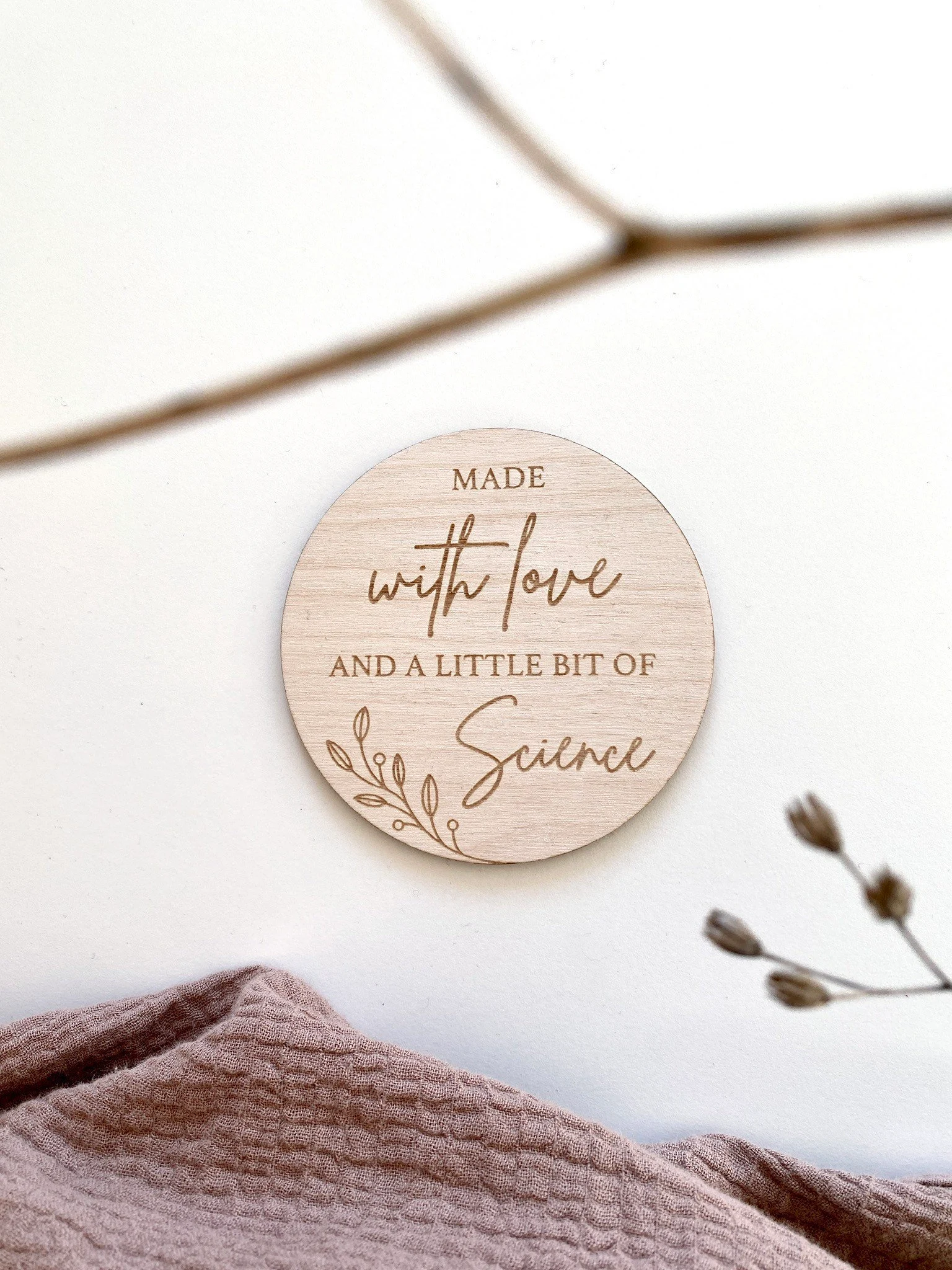 Made with Love & Science IVF Milestone Disc