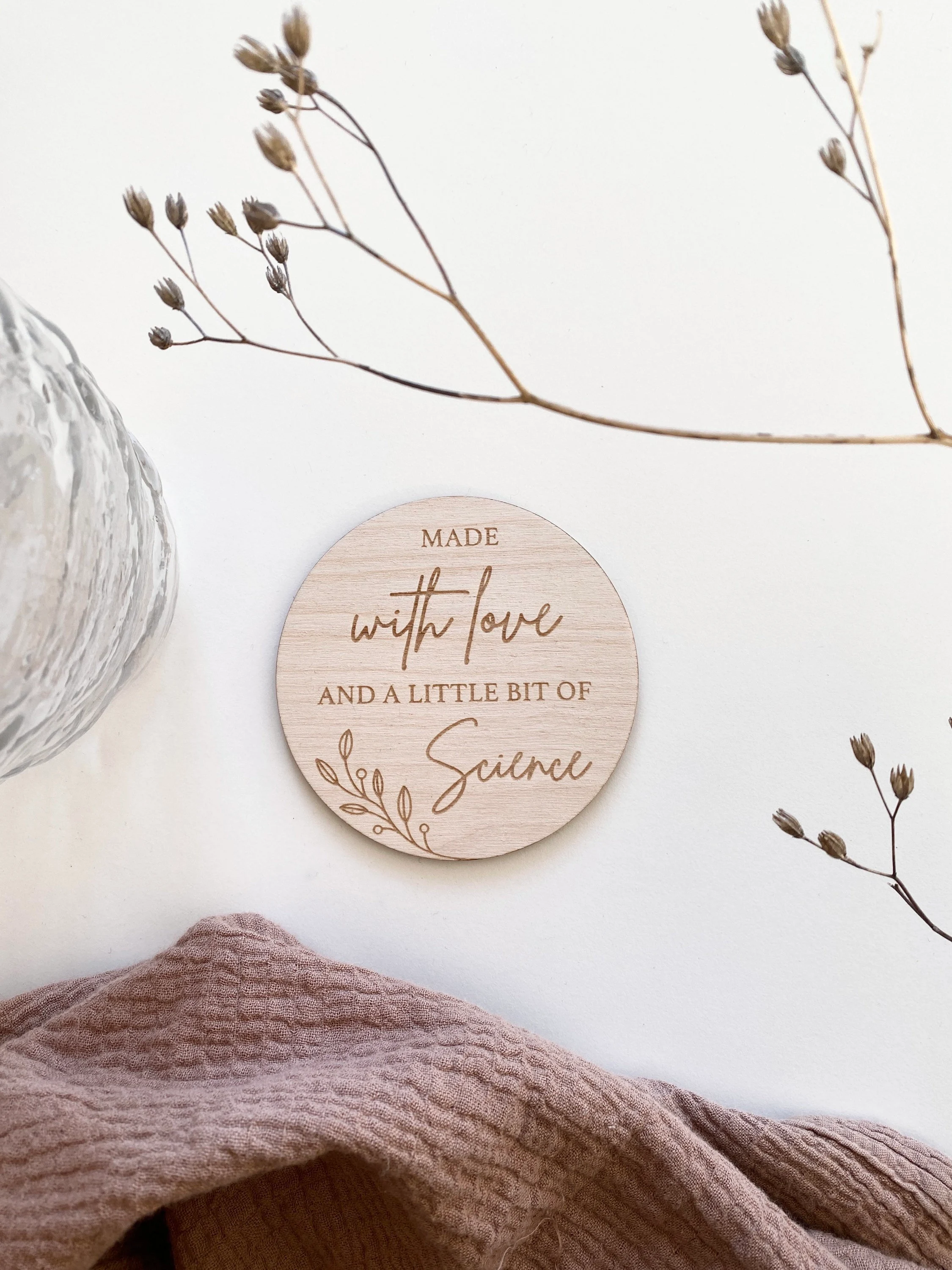 Made with Love & Science IVF Milestone Disc alternate view